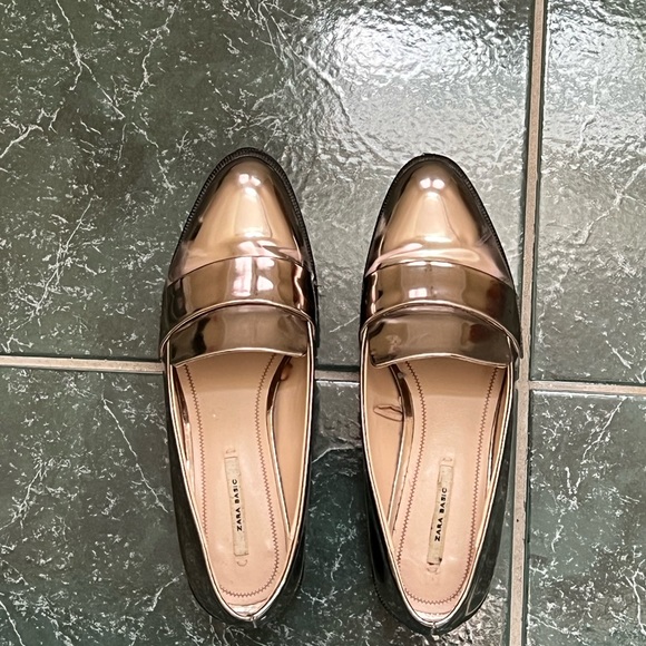 Silver loafer Zara size 36 - Picture 5 of 6